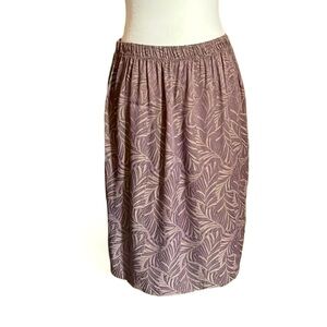 Miss Challenge Vintage Brown Taupe Full Body Midi Skirt Size 16